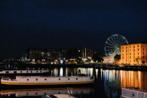 View of dock area in the night again!