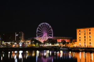 View of the dock in the night!